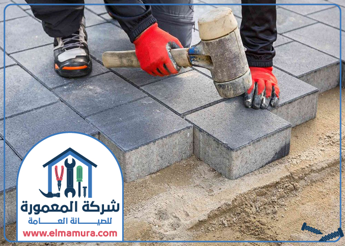 تركيب انترلوك في مشرف 9 تركيب انترلوك