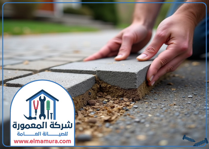 تركيب انترلوك في المطينة