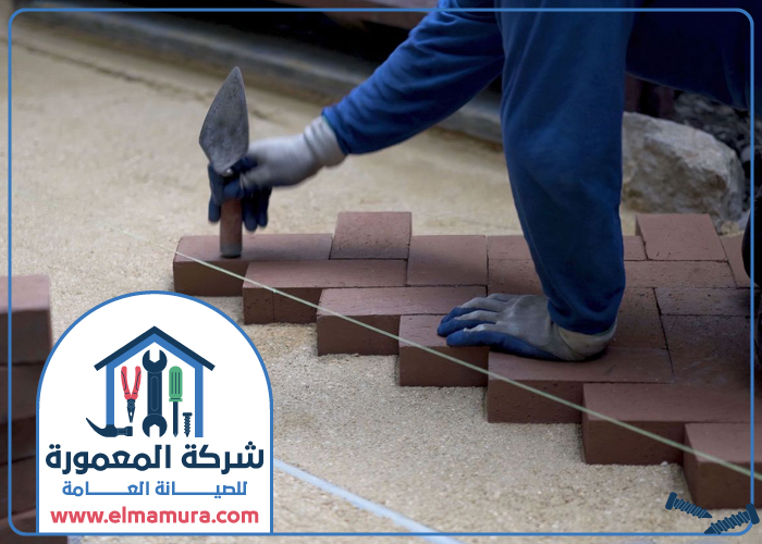 تركيب انترلوك في المطينة 17 تركيب انترلوك