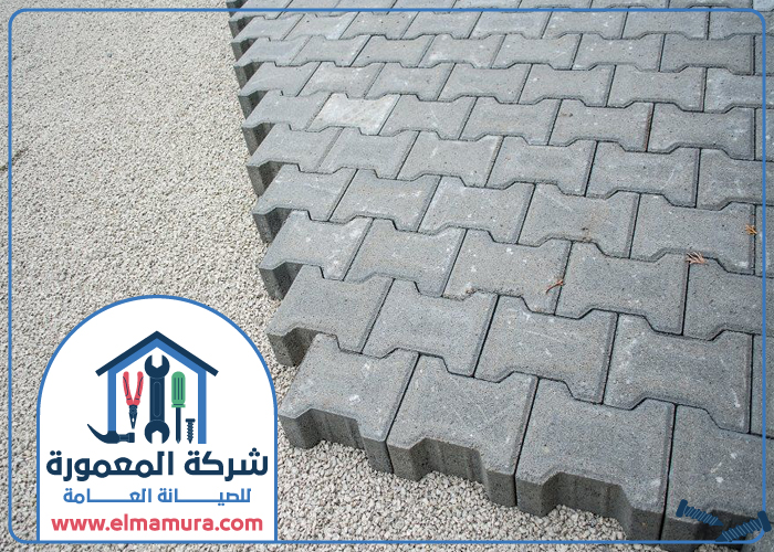 تركيب انترلوك في المزهر 4 تركيب انترلوك في المزهر