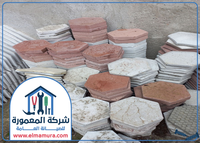 تركيب انترلوك في الخان 5 تركيب انترلوك في الخان