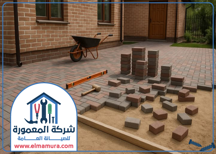 تركيب انترلوك في الكرامة 21 تركيب انترلوك