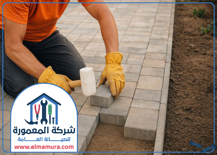 تركيب انترلوك في الخان 17 تركيب انترلوك